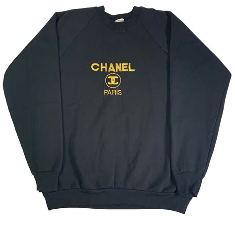 mens chanel sweatshirts|chanel sweatshirt vintage.